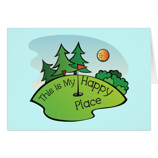 Golf Course Hole Happy Place (Anverso (Horizontal))