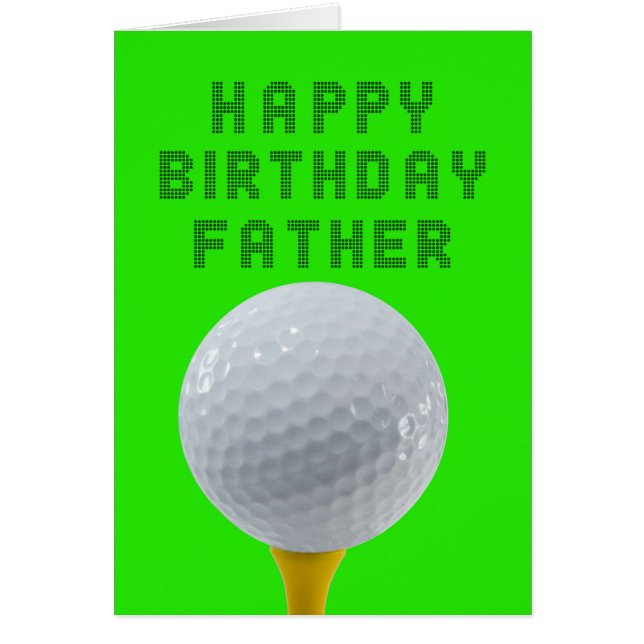 Golf de cumpleaños para el padre (Frente)