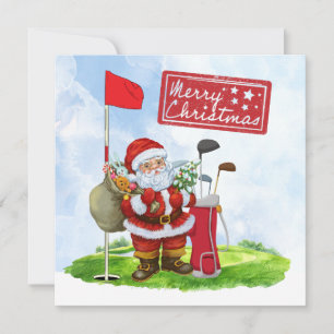 Golf de Navidad con Papá Noel Golfista