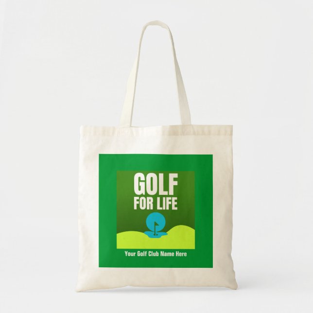 "Golf De Por Vida", Bolsa De Tote De Golf Personal (Frente)