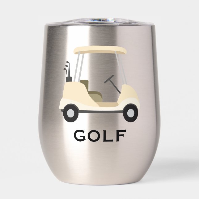 Golf Design Thermal Wine Tumbler (Frente)