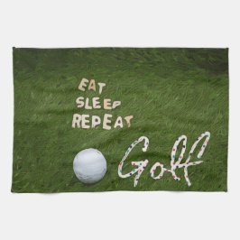 Golf Eat Sleep Kitchen toalla para golfer