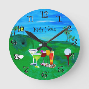 Golf el diecinueveavo reloj de la barra del