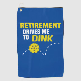 Golf El "retiro me conduce a la toalla de Dink"