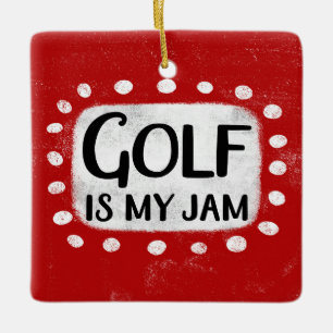 Golf es mi ornamento de mermelada