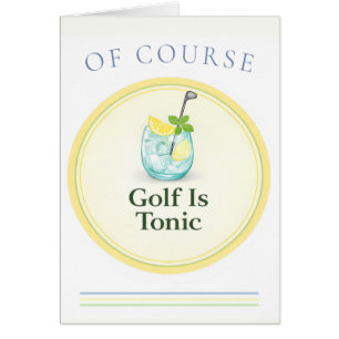 Golf Es Tónico Tarjeta de Golf Tarjetas de Salud
