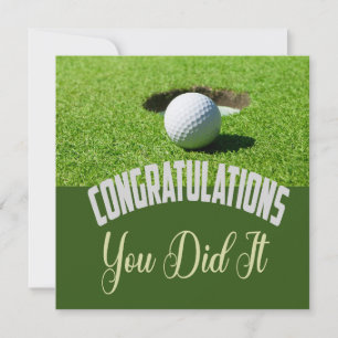 Golf Felicitaciones lo hiciste por golfista
