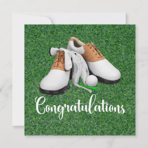 Golf Felicitaciones temática para golfista