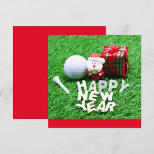 Golf Feliz Año Nuevo con Santa Claus para Golfer