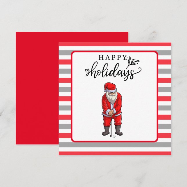 Golf Feliz feriado con Navidades de Santa Claus (Anverso / Reverso)