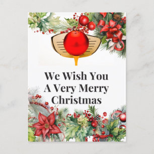 Golf Feliz Navidad al golfista con ornamento