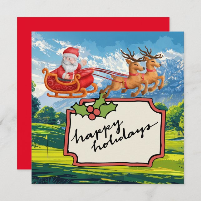 Golf Feliz Navidad con Santa Claus (Anverso / Reverso)