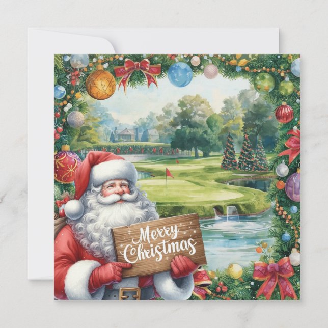 Golf Feliz Navidad con Santa Claus (Anverso)