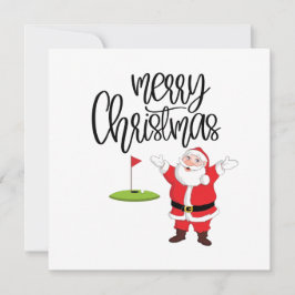 Golf Feliz Navidad con Santa Claus a la bandera