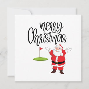 Golf Feliz Navidad con Santa Claus a la bandera