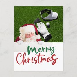 Golf Feliz Navidad con Santa Claus en verde