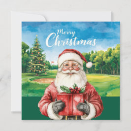 Golf Feliz Navidad con Santa Claus para el golfist