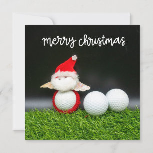 Golf Feliz Navidad con Santa Claus para el golfist