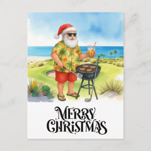 Golf Feliz Navidad con Santa Hat en verde