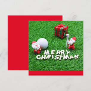 Golf Feliz Navidad con Santa jugando al golf