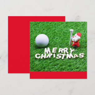 Golf Feliz Navidad con Santa jugando al golf