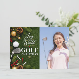 Golf Feliz Navidad con tu propia foto