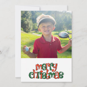 Golf Feliz Navidad con tu propia foto