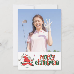 Golf Feliz Navidad con tu propia foto