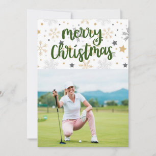 Golf Feliz Navidad con tu propia foto