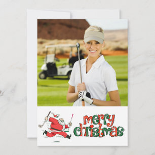 Golf Feliz Navidad con tu propia foto