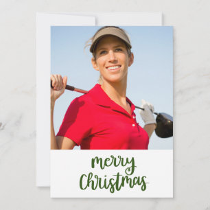 Golf Feliz Navidad con tu propia foto