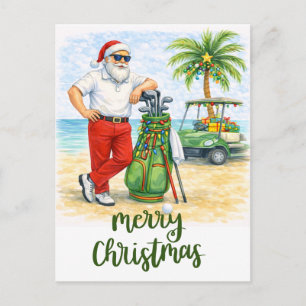 Golf Feliz Navidad Santa Golfista Temática de Play