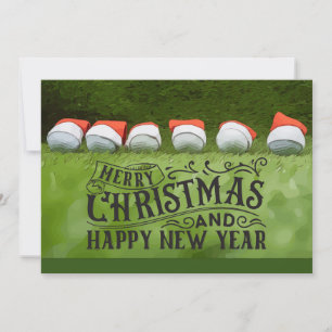 Golf Feliz Navidad y feliz año nuevo