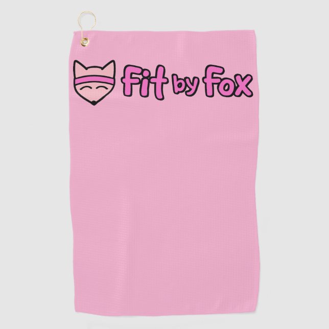 Golf Fundamentals de FitbyFox - Toalla con broche (Anverso)
