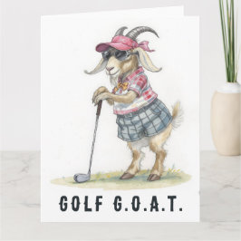 Golf G.O.A.T. - Gran tarjeta de golf