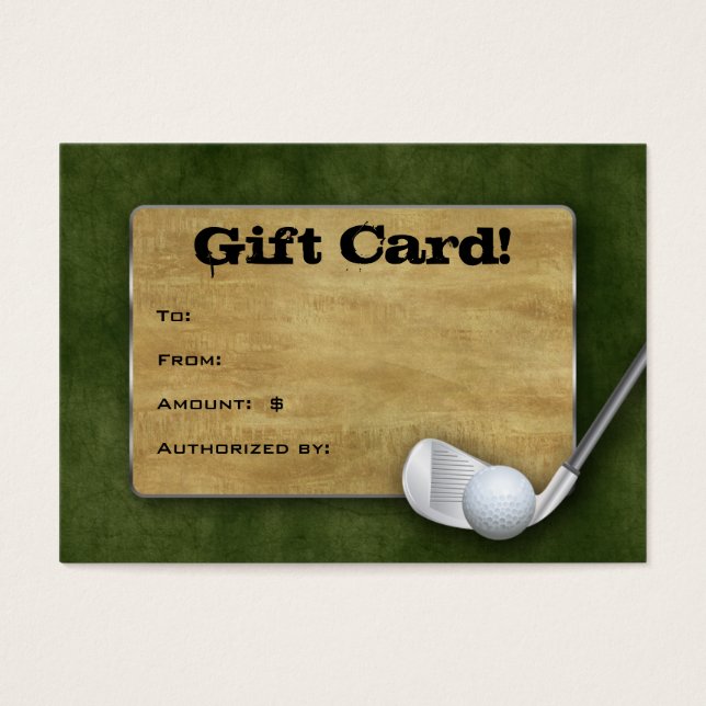 Golf Gift Card - Father's Day Green (Frente)