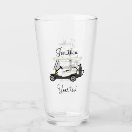 Golf Golf Cart Pint Vidrio para beber