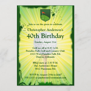 Golf Golf Golf Golf: 40ª Invitación por cumpleaños