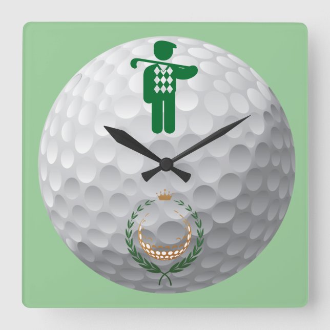 Golf golfing alrededor del reloj de pared (Anverso)