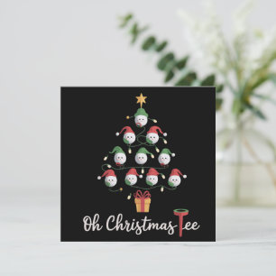 Golf Golfista Divertido Golfing Oh Navidad Tee