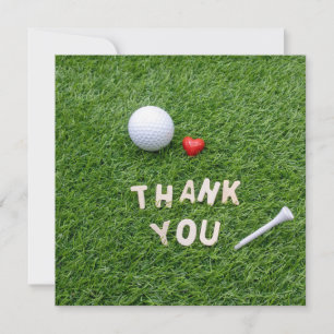 Golf Gracias carta con amor y golfismo