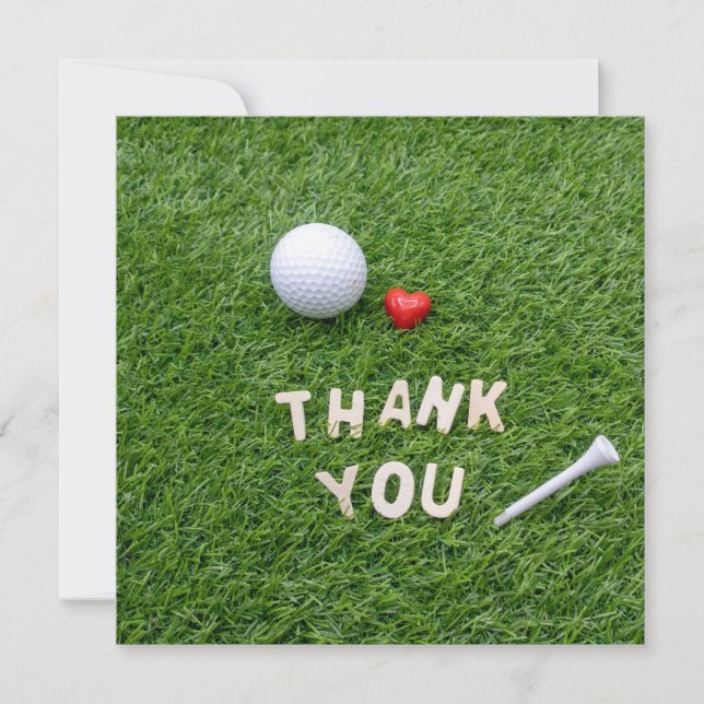 Golf Gracias carta con amor y golfismo (Anverso)