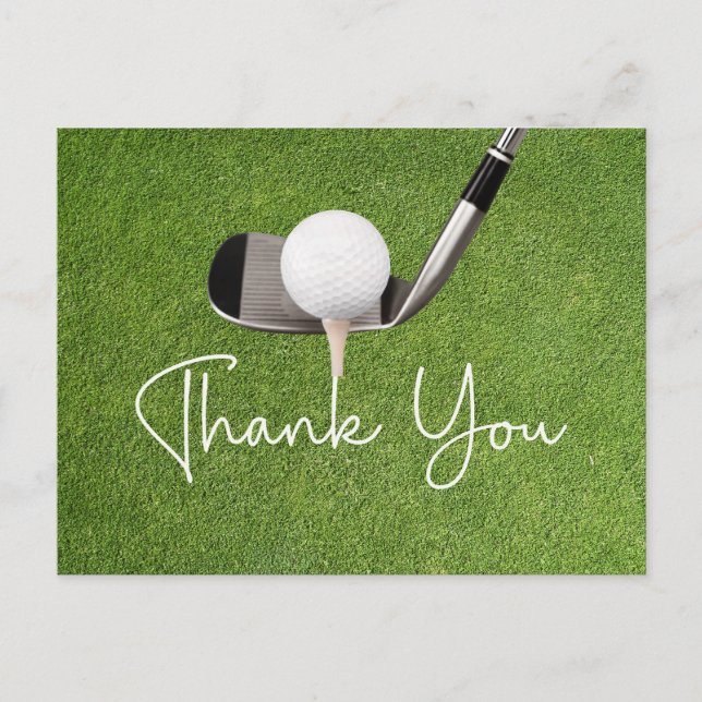 Golf Gracias tarjeta (Anverso)