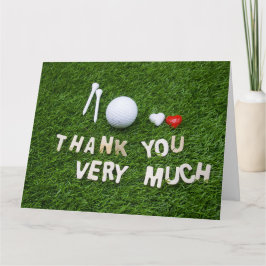 Golf Gracias tarjeta