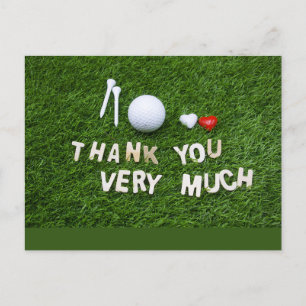 Golf Gracias tarjeta Fairway Gratitude