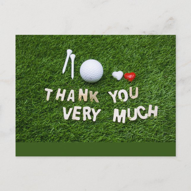 Golf Gracias tarjeta Fairway Gratitude (Anverso)
