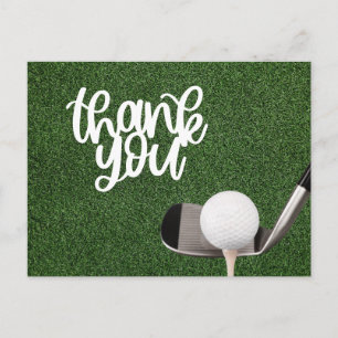 Golf Gracias tarjeta para golfista