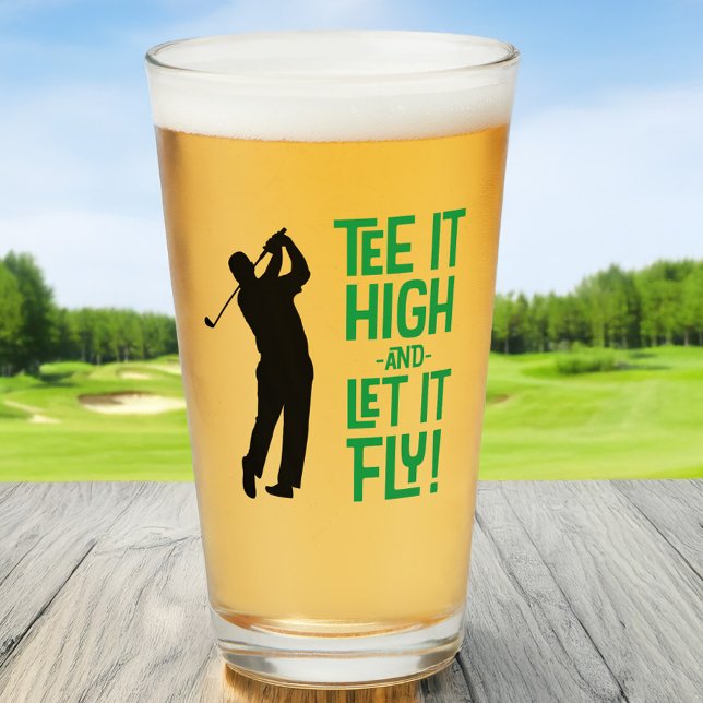 Golf Gracioso Tee Sports Cita Cute Humor Cerveza m (Golf Funny Tee Sports Quote Cute Men's Humor Beer Glass)