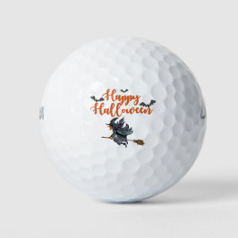Golf Happy Halloween bruja volando Bolas de golf