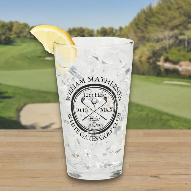 Golf Hole in One Personalizado (Hole in One Golf Personalized Glass)